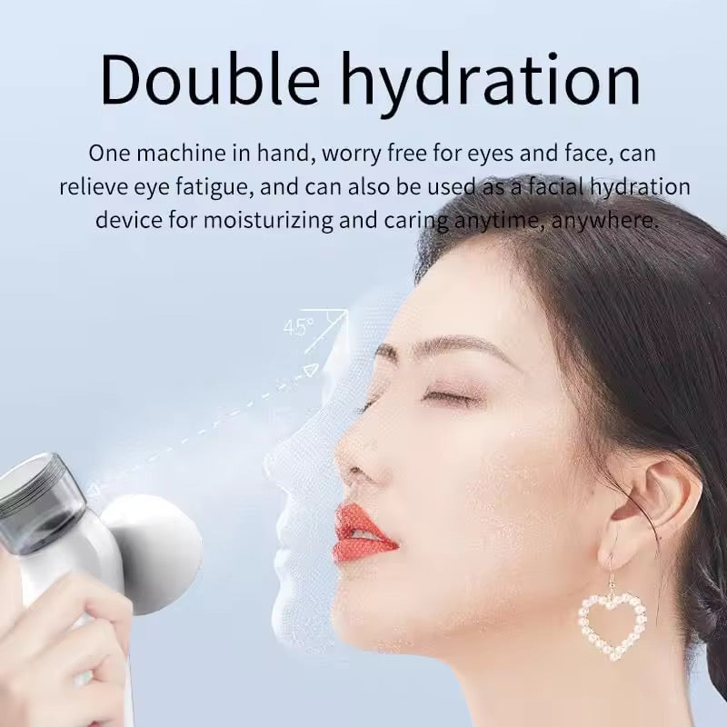 NoAging Eye Mist Steam Sprayer for Relief Dry Eyes, Eye Treatment, Portable Heated Eye Masks, Mini Eye Moisturizing Cleaning Soothing Steamer