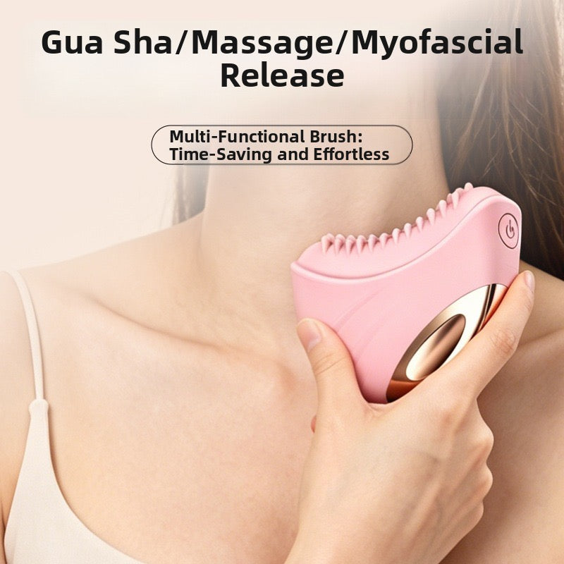 NoAging Electric Silicone Facial Cleansing Brush, Soft Silicone Face Wash Massager for Deep Face Cleansing & Facial Massage
