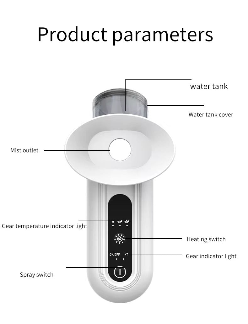 NoAging Eye Mist Steam Sprayer for Relief Dry Eyes, Eye Treatment, Portable Heated Eye Masks, Mini Eye Moisturizing Cleaning Soothing Steamer