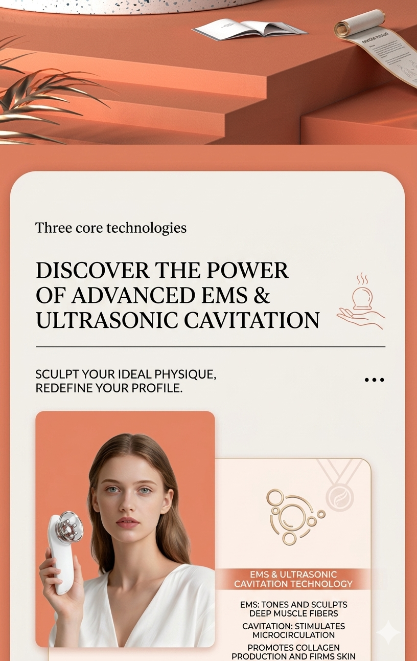 NoAging Portable Abdominal Fat Reduction Massager - Portable Liposuction Device - Fat Reduction Back, Neck and Leg Massager