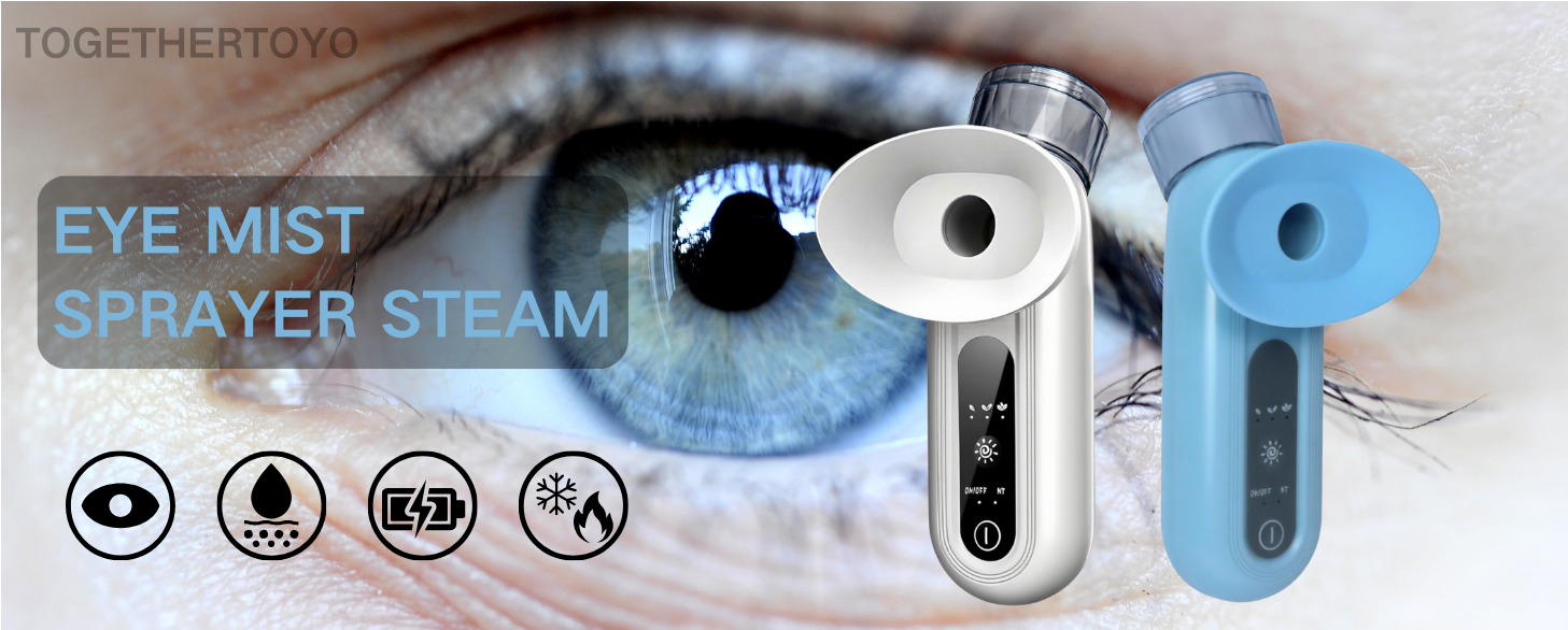NoAging Eye Mist Steam Sprayer for Relief Dry Eyes, Eye Treatment, Portable Heated Eye Masks, Mini Eye Moisturizing Cleaning Soothing Steamer