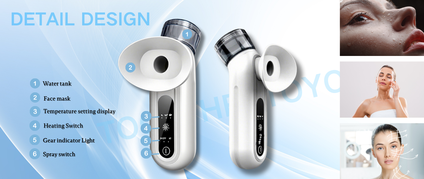 NoAging Eye Mist Steam Sprayer for Relief Dry Eyes, Eye Treatment, Portable Heated Eye Masks, Mini Eye Moisturizing Cleaning Soothing Steamer