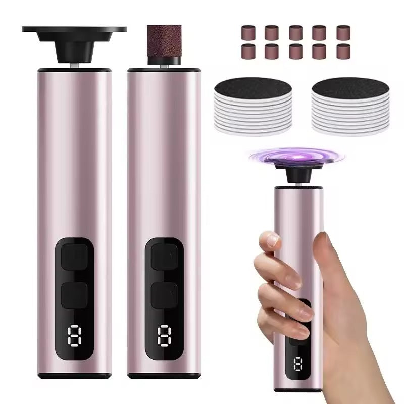 NoAging APRELM Electric Foot Callus Remover with 80pcs Sandpaper Discs, 4.8IN Longer Professional Callus Remover for Feet, Pedicure Tools Foot File for Dead Skin